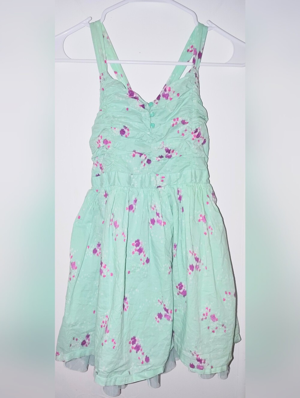 Cherokee Mint Green Floral Sundress